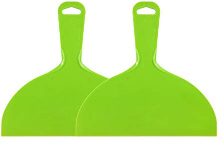 uxcell Putty Scraper 8 Plastic Flexible Putty Knives Disposable Spreader for Taping Drywall Wall Painting Green 2pcs