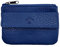 Porte Monnaie Cuir Homme/Femme pour Billets, Carte, Monnaie et clé, 2 Fermetures, Compact, en Plusieurs Couleur (Bleu Marine)-LOLUNA®