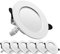 Tofisr Downlight led empotrable redondo,Iluminacion 7W (700 lm),6000K (Luz Fr?a), Blanco,foco empotrable LED,Ojos de buey de led 6 pack