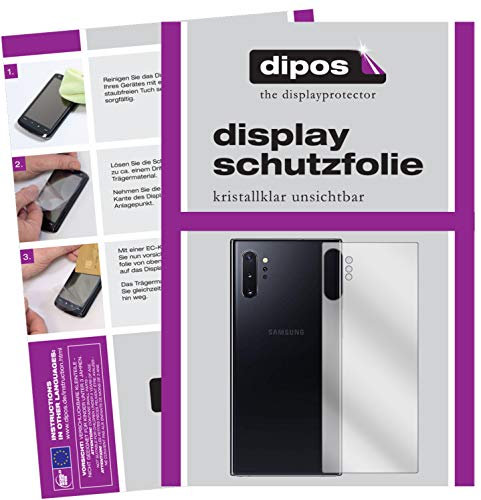 dipos I 2X Protection ecrán Compatible avec Samsung Galaxy Note 10 Plus arrière Films de Protection d'écran Transparent