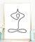 Din A4 Kunstdruck ohne Rahmen - Meditation Yoga Zen Minimalismus Figur Geschenk Druck Poster Deko Bild