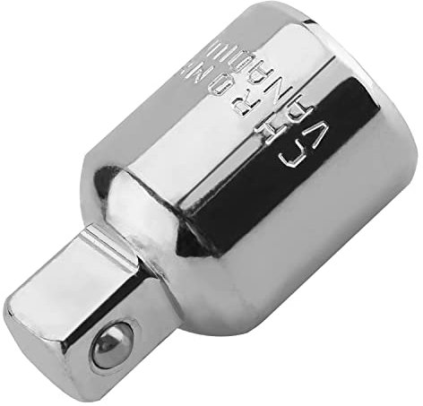 Utoolmart 3/8 Inch Drive (F) x 1/2 Inch (M) Impact Socket Adapter for Ratchet Wrenches, Cr-V Converter for Sleeve Reducer, Female to Male, 1Pcs