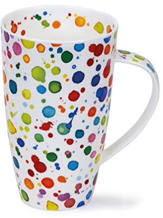 Dunoon Tasse aus Feinem Porzellan Henley Form Knochenporzellan Spritzer