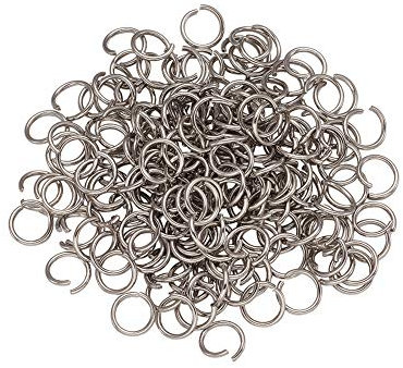 Craftdady – Lot de 1 000 anneaux ouverts en acier inoxydable de 9 mm et de 1,2 mm d'épaisseur pour la fabrication de bijoux