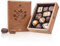 CHOCOLISSIMO - Pralinen Geschenk - Schokolade Geschenk - mit Alkohol - 10 Stück in Holzbox mit Blumenmotiv - Geburtstag Geschenk für Frauen, Mama - Valentinstag, Renteneintritt - Elegance Blumen