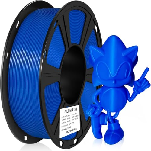 GEEETECH PETG Filament 1.75 mm 1kg Spool für 3D-Drucker, Blau