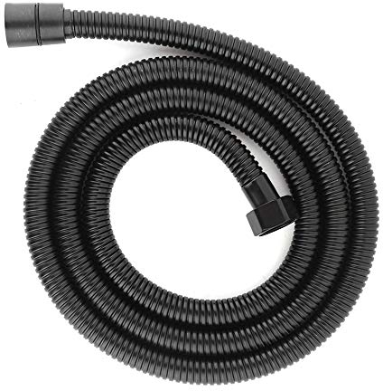 Cikonielf Duschschlauch Edelstahl und Messing Langer Flexibler Ersatz-Duschkopfschlauch Home Badezimmerversorgung Schwarz