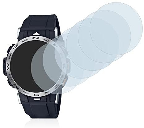 BROTECT (6 Stück Schutzglas für Casio Pro Trek PRW-30-1AER Schutzfolie Made in Germany Panzer Folie Glas Displayschutz [ 9H, Anti-Fingerprint]