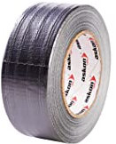 ASKON Silberband Panzertape - Gewebeband - Gaffertape - Gaffa-Tape - silber 50m Rolle (50 mm breit), Wasserdichtes Gewebe, Synthetikkautschukkleber, Handabreißbar, Maler Und Handwerk