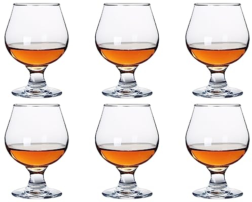 Soopiiso Schnapsgläser schwerer Boden Tequila Gläser/Sherrygläser/Mini Brandy Glasses 6 Stück(260ml/8.8oz)