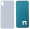 DHLK® Backcover Glas Rückseite Gehäuse kompatibel mit iPhone XS MAX - Back Glass Big Hole (Silber)