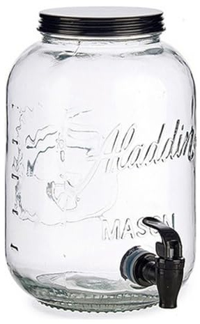 Glaskrug, transparent, Hahn, 3800 ml