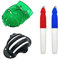 Qiuyan Golf Ball Liner Tri-Line Golf Alignment Kit Triple Track Putter Stencil Accessories Spring Clamp Ball Marking Tools and 2 Pieces Golf Ball Marker Pen