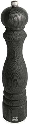 PEUGEOT - Pfeffermühle Paris Nature Black 30 cm - Klassische Mahlgradeinstellung - Aus recyceltem Holz mit PEFC-Siegel - Französiches Know-How - Schwarz