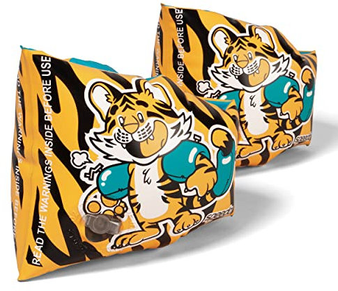 Speedo Braccioli da nuoto unisex, per imparare a nuotare, galleggianti, arancione Aanadi, acquario, nero, 2-6