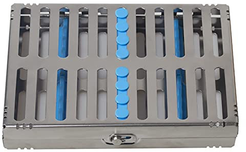 TOKILO Dental Instrument Management Box Sterilisationsbox Hochtemperatur-Edelstahl Chirurgische Werkzeuge Mundpflege Autoklav