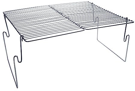 Tentock Tragbarer Holzkohlegrill Picknickgrill Camping Klappgrill Edelstahl, Outdoor Flatbarer BBQ Grill Winddicht Campinggrills mit Tragetasche für Garten Wandern Picknick Angeln