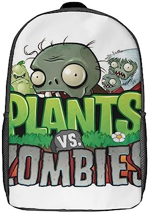 Plantas contra zombis 3D Printing Basic Multipurpose Backpacks for Teenagers Schoolbags Travel Bags With Zip Laptop Backpacks Para Niños Y Niñas 17inch