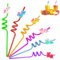 FainFun Pailles Réutilisables Plastique, 6 Paille Plastique Enfant, Pailles Mignonnes pour Fêtes à Thème, Halloween, Noël, Nouvel An, Mariages, Décorations de Tables de Fête (6 Licorne)