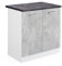 Vicco Spülenunterschrank R-Line, Küchenunterschrank für die Spüle, Beton/Weiß, 80 cm, AP Anthrazit