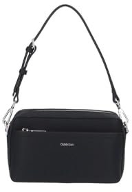 Calvin Klein Damen Umhängetasche Must Convertible Camera Bag Abnehmbarer Träger, Schwarz (Ck Black), Einheitsgröße