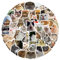 AOEVUIR 50 Pcs Lustiges Katzen Aufkleber Set süße Katzen Vinyl Aufkleber ästhetische Aufkleber für Katzenliebhaber Wasserflaschen Sammelalbum Katzenform
