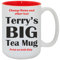 Fauntin Gifts Personalized Large Coffee Mug Create Your Custom Designed Big Mug Large Coffee Mug Tea Cup for Gift (Red Inside Only)