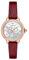 Emporio Armani Watch for Women, Quartz Movement and 36mm Case Size with Stainless Steel, Leather or Silicone Strap Karminrot, 32MM