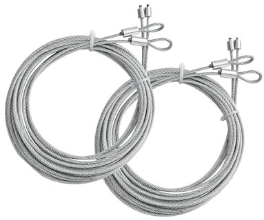 XLWLLNJ 4x Câbles de Porte de Garage En Acier Inoxydable 304 de 13,5 Pieds
