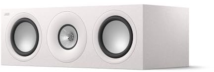 KEF Q6 Meta Passive Centre/LCR HiFi Speaker, Satin White | Music | TV & Home Cinema | Gaming | 3-way Closed Box | 4 Uni-Q Driver with MAT | Dual 6.5 LF Drivers