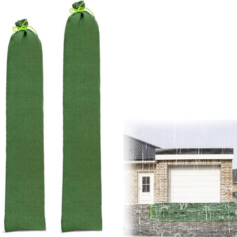 Sacos de Arena para Inundaciones, Sacos de Arena de Tubo de Lona Gruesa, Sacos de Arena Largos de Lona,Apto para Garajes, Puertas,Ventanas, Anti Inundaciones para Carpas De Fiesta,2PC