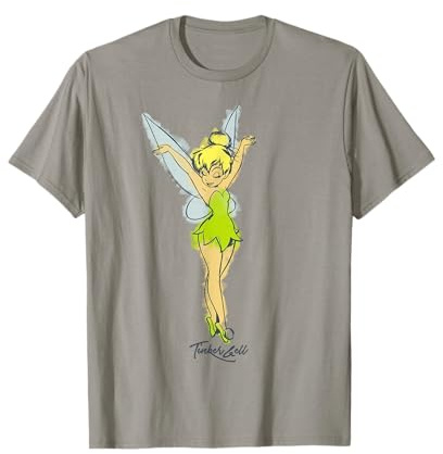 Disney Peter Pan T-shirt Motif Fée Clochette Aquarelle T-Shirt