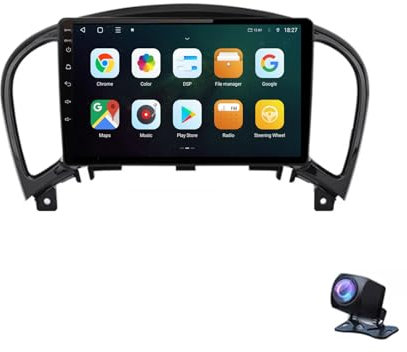 Android 13 2 DIN Radio 9 Pollice Schermo touch per auto per Nissan Juke YF15 2010-2014 con Telecamera Posteriore/Wireless Carplay/BT/FM/navigazione GPS Controllo al volante(4G+64G)