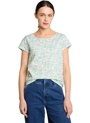 Tom Tailor Damen T-Shirt mit weitem Rundhalsausschnitt