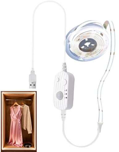 Acunny Bewegungsmelder Lichtstreifen - 90 cm 5V Automatische Erkennung