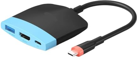 Sdtdan Portable Docking Station for TV Switch 1/2/OLED USB C to 4K 60Hz HDMI PD USB3.0 HUB for Mac Book and Laptops