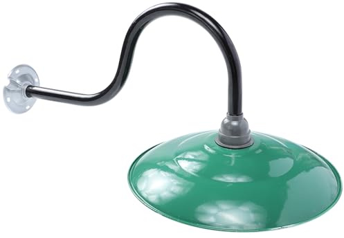 Warmhm Vintage Schützendem Lampenschirm Grünem und aus Wand Emaille mit Dekorativer Lichtstreuung Lampendeckel Tischlampen für Schlafzimmer und Wohnraum