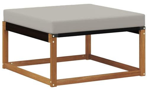 vidaXL Outdoor-Fußhocker Massivholz Akazie Natur, Balkonmöbel, moderner Outdoor-Stil, langlebiges Akazienholz-Loungeset für chillige Gartenmomente