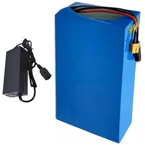Leilaohu Batería De Iones De Litio para Bicicleta Eléctrica De 72 V, 20 Ah, 20S7P, con Cargador Y BMS Integrado, para Motores De Bicicleta Eléctrica De 200 A 1000 W (Conector SM) 72V 20Ah,T