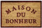 Douceur d'Intérieur, Paillasson Rectangle (40 x 60 cm) Bonheur, Coco Imprimé