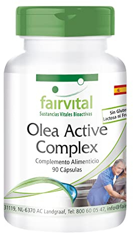 fairvital Olea Active Complex, 90 Kapseln, VEGAN, Kombination aus B-Vitaminen, Folsäure, Olivenblatt, Schisandra, Granatapfel und OPC