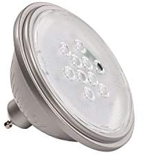 SLV GU10 ES111 SMART LED Leuchtmittel VALETO (1st Generation), 11,1 cm Ø, Alexkompatibel (Amazon Echo), 9,5 W, 830 Lumen Lichtstrom, RGBW, dimmbare LED-Lampe mit 10 kWh Energieverbrauch