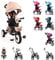 Byox Tricycle Flexy Lux 3 in 1 Dreirad, klappbar, Gummireifen, drehbarer Sitz beige