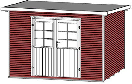 Weka Weka Gartenhaus 219 Gr. 3, 28 mm, Flachdach mit wekaLine, schwedenrot, DT