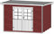 Weka Weka Gartenhaus 219 Gr. 3, 28 mm, Flachdach mit wekaLine, schwedenrot, DT