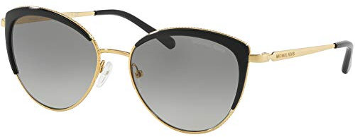 Michael Kors Damen 0MK1046 Sonnenbrille, Schwarz (Gold), 56