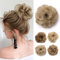 TESS Haarteil Dutt Haargummi mit Haaren Gewellt Dicke Haarknoten Hochsteckfrisuren guenstig Haarverlängerung Extensions für Frauen 40g Honigblond