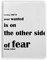 Notizbuch mit inspirierendem Zitat „About Fear By George Addair“, weicher Einband