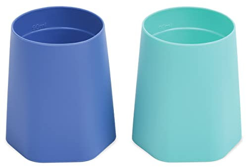 Bicchieri ergonomici per lo svezzamento +4 mesi pack da 2