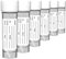 RE-GEN 6x 30ml Clear Plastic Liquid Container Pots, Screw Top Lids - Secure Screw Top Lids, Clear Identification Label Markers